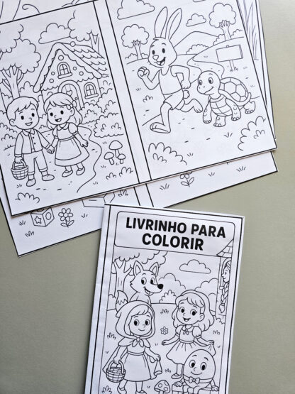 Livrinho para colorir Personagens Histórias Clássicas - Imagem 2