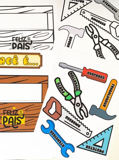 Cartão Dia dos Pais – Tema Ferramentas - Imagem 2