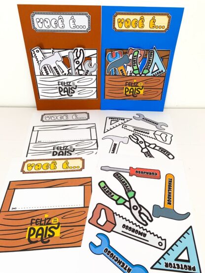 Cartão Dia dos Pais – Tema Ferramentas - Imagem 3