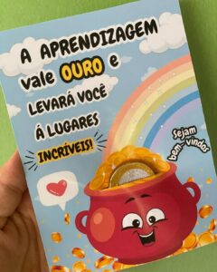 Cartão volta as aulas – A Aprendizagem vale ouro