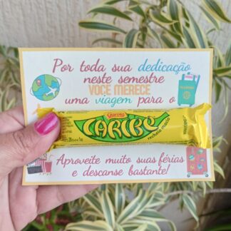 Cartão boas férias criativo