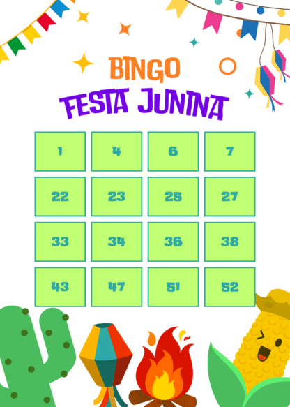 Bingo junino - cartelas - Imagem 3