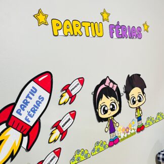 KIT FÉRIAS - PAINEL E LEMBRANCINHAS