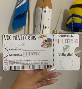 LEMBRANCINHA: PASSAPORTE FÉRIAS