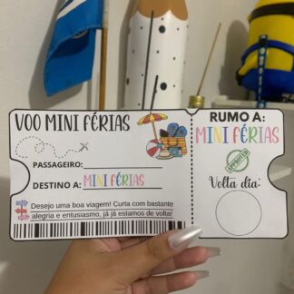 LEMBRANCINHA: PASSAPORTE FÉRIAS