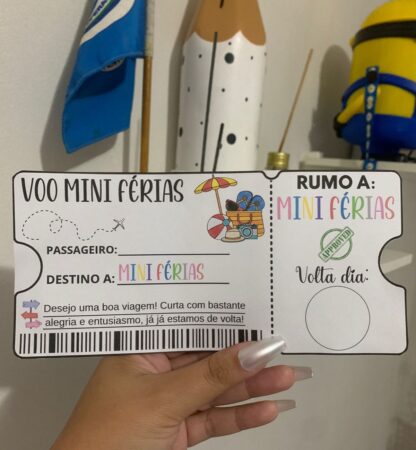 LEMBRANCINHA: PASSAPORTE FÉRIAS - Imagem 2