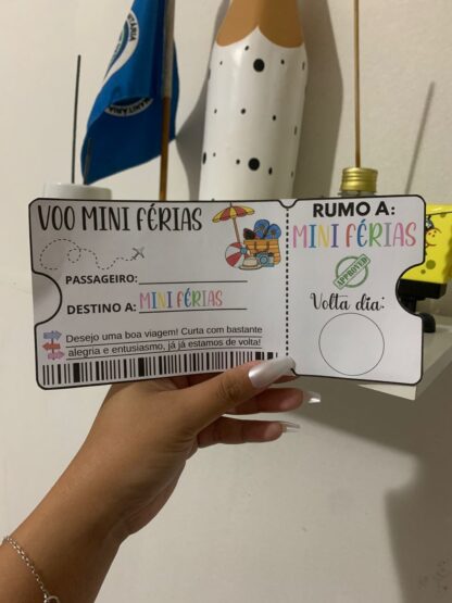 LEMBRANCINHA: PASSAPORTE FÉRIAS - Imagem 3