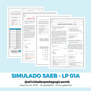 Simulado de Língua Portuguesa 01A – SAEB (PDF)