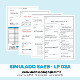 Simulado de Língua Portuguesa 02A - SAEB (PDF)