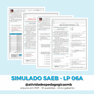 Simulado de Língua Portuguesa 06A – SAEB (PDF)