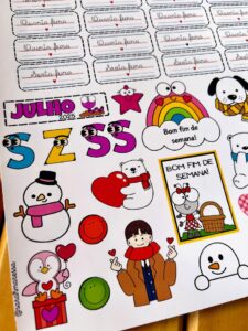 ADESIVOS PARA PLANO DE AULA JULHO/25