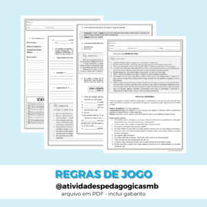 Gênero textual regras de jogo + produção textual (PDF)