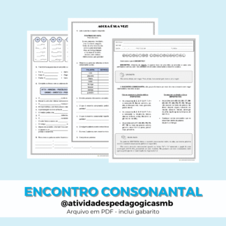 Atividade - encontro consonantal (PDF)