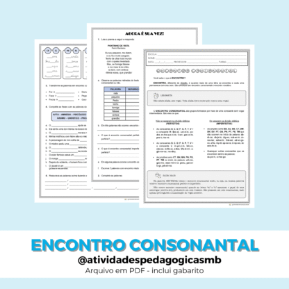 Atividade - encontro consonantal (PDF)