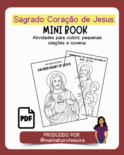 Livro para colorir | Sagrado Coração de Jesus