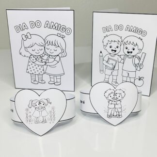 Kit Dia do Amigo – Cartões e Lembrancinhas