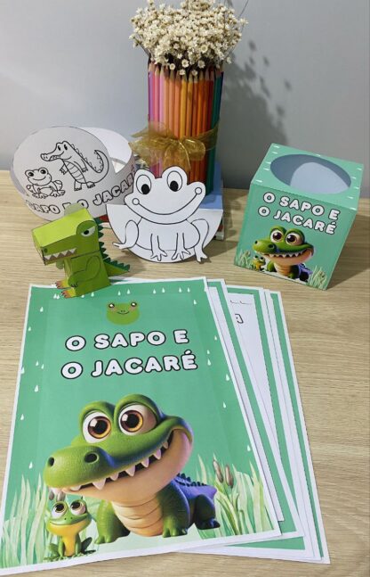 O Sapo e o Jacaré – História Infantil com Atividades Pedagógicas