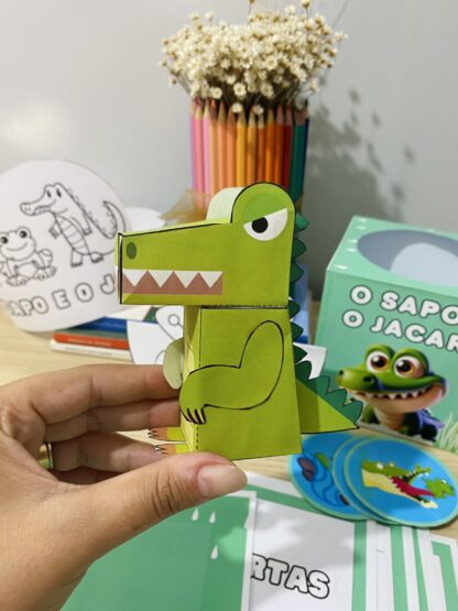 O Sapo e o Jacaré – História Infantil com Atividades Pedagógicas - Imagem 2