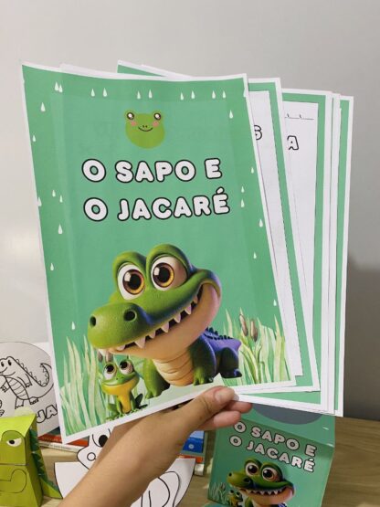 O Sapo e o Jacaré – História Infantil com Atividades Pedagógicas - Imagem 7