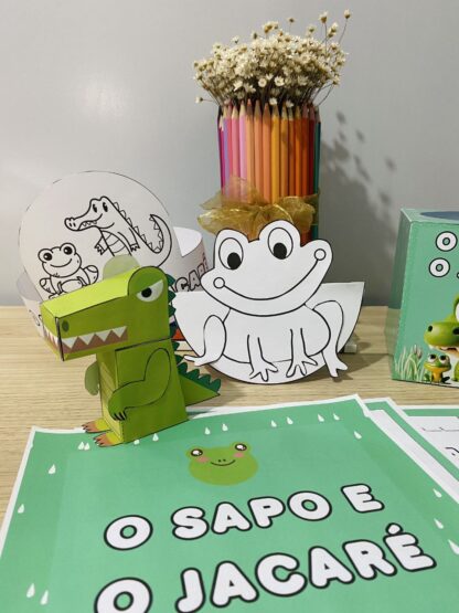 O Sapo e o Jacaré – História Infantil com Atividades Pedagógicas - Imagem 11