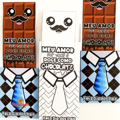 Cartão Dia dos Pais Chocolate - Imagem 2