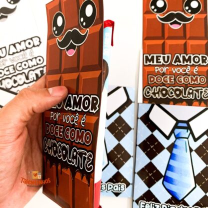 Cartão Dia dos Pais Chocolate - Imagem 3