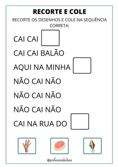 SEQUÊNCIA DIDÁTICA CAI CAI BALÃO 2 - Imagem 4