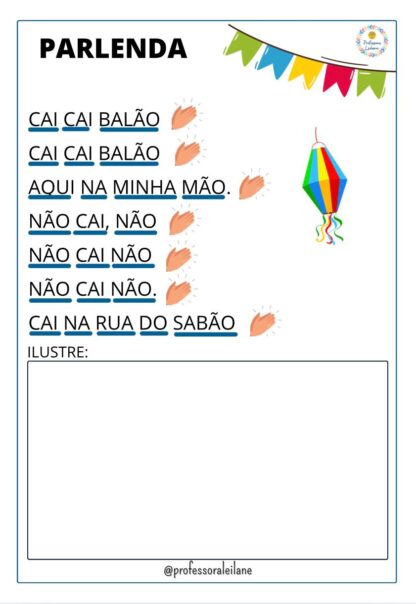 SEQUÊNCIA DIDÁTICA CAI CAI BALÃO 2 - Imagem 3
