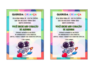 Mini kit volta às aulas astronauta