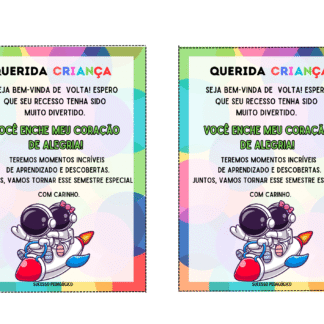 Mini kit volta às aulas astronauta