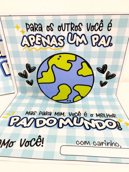 Cartão Dia dos Pais – Tema: Melhor Pai do Mundo - Imagem 4