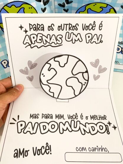Cartão Dia dos Pais – Tema: Melhor Pai do Mundo - Imagem 5