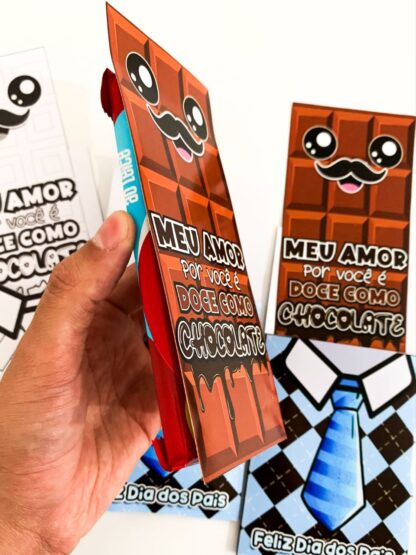 Cartão Dia dos Pais – Tema Chocolate - Imagem 6