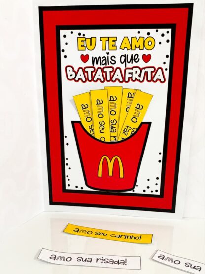 Cartão Dia dos Pais – Tema Batata Frita - Imagem 3