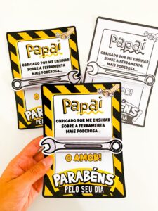 Cartão Dia dos Pais – Tema Ferramentas