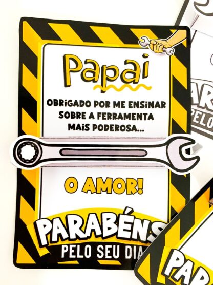 Cartão Dia dos Pais – Tema Ferramentas - Imagem 3