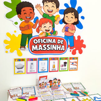 KIT OFICINA DE MASSINHA – DIVERSÃO GARANTIDA NA SUA COLÔNIA DE FÉRIAS!