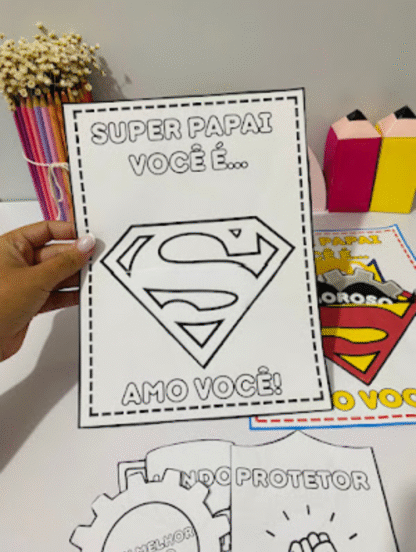 Cartão interativo Super Pai- Dia dos Pais - Imagem 6