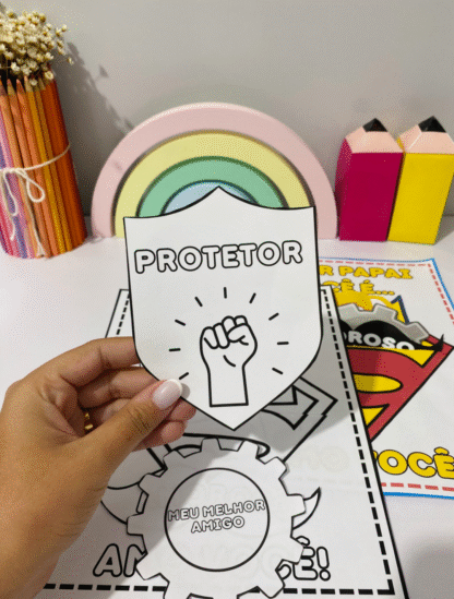 Cartão interativo Super Pai- Dia dos Pais - Imagem 7