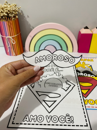 Cartão interativo Super Pai- Dia dos Pais - Imagem 9
