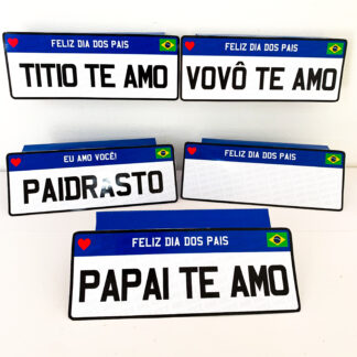 Caixa placa Dia dos Pais