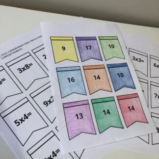 Bandeirinhas da multiplicação