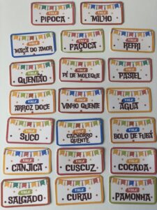 Fichinhas para festa junina