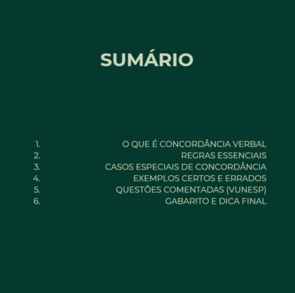 CONCORDÂNCIA VERBAL PARA VESTIBULARES - Imagem 2