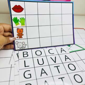 Loto Leitura - Fichas de Palavras Dissílabas