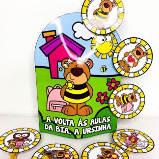 Luva Pedagógica Volta às Aulas – Bia, a Ursinha