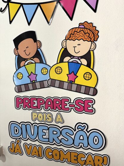 Painel Volta às Aulas – Tema Parque de Diversões - Imagem 3