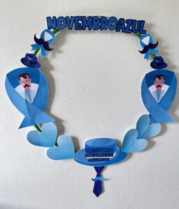 MOLDURA PARA FOTO NOVEMBRO AZUL