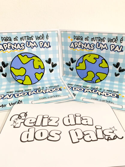 Cartão dia dos pais tema: Melhor Pai do mundo - Imagem 8