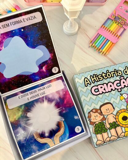LIVRO NA CAIXA “A HISTÓRIA DA CRIAÇÃO” - Imagem 8